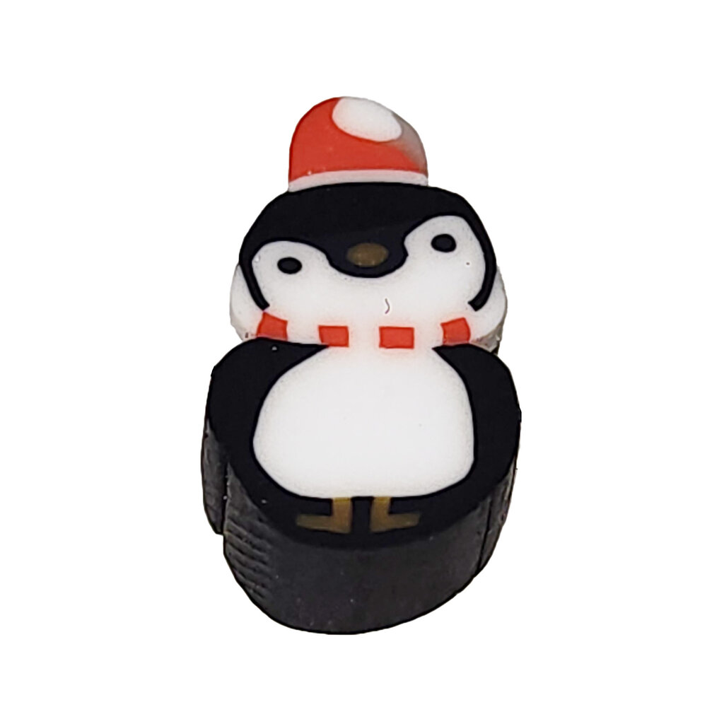 Penguin Fimo Beads 12pcs 7x9mm