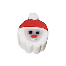 Santa 1 Fimo Beads 12pcs 9x10mm