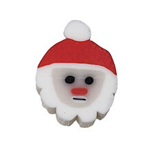 Santa 1 Fimo Beads 12pcs 9x10mm