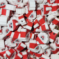 Santa 1 Fimo Beads 12pcs 9x10mm