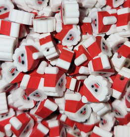Santa 1 Fimo Beads 12pcs 9x10mm