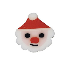 Santa 2 Fimo Beads 12pcs 9x10mm