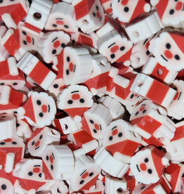 Santa 2 Fimo Beads 12pcs 9x10mm