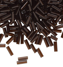 Preciosa Czech Bugle Bead #3 Loose TP Root Beer 50gm pkg.