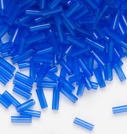 Preciosa Czech Bugle Bead #3 Loose TP Light Blue 50gm pkg.