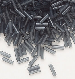 Preciosa Czech Bugle Bead #3 Loose Transparent Grey 50gm pkg.