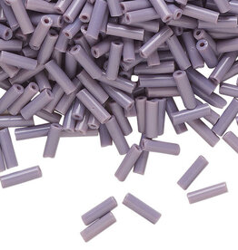 Preciosa Czech Bugle Bead #3 Loose OPQ Violet 50gm pkg.