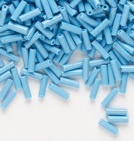 Preciosa Czech Bugle Bead #3 Loose OPQ Turquoise 50gm pkg.