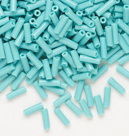 Preciosa Czech Bugle Bead #3 Loose OPQ Seafoam Green 50gm pkg.