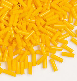 Preciosa Czech Bugle Bead #3 Loose OPQ Orange 50gm pkg.