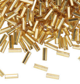 Preciosa Czech Bugle Bead #3 Loose SL SH LT Topaz 50gm pkg.