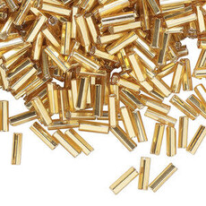 Preciosa Czech Bugle Bead #3 Loose SL SH Topaz 50gm pkg.