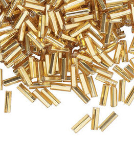 Preciosa Czech Bugle Bead #3 Loose SL SH Topaz 50gm pkg.