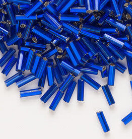 Preciosa Czech Bugle Bead #3 Loose SL SH Blue 50gm pkg.