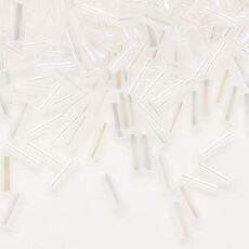 Preciosa Czech Bugle Bead #3 Loose TL RB Crystal  50gm pkg.
