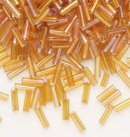 Preciosa Czech Bugle Bead #3 Loose TL RB Topaz 50gm pkg.