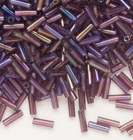 Preciosa Czech Bugle Bead #3 Loose TL RB Amethyst  50gm pkg.