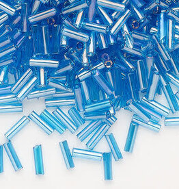 Preciosa Czech Bugle Bead #3 Loose TL RB Sea Bue 50gm pkg.