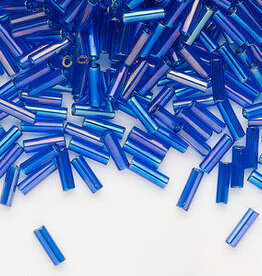 Preciosa Czech Bugle Bead #3 Loose TL RB Sapphire 50gm pkg.