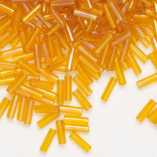 Preciosa Czech Bugle Bead #3 Loose TL RB Hyacinth 50gm pkg.