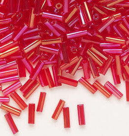 Preciosa Czech Bugle Bead #3 Loose TL RB Red 50gm pkg.
