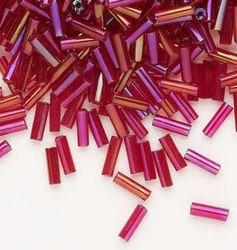 Preciosa Czech Bugle Bead #3 Loose TL RB Ruby 50gm pkg.