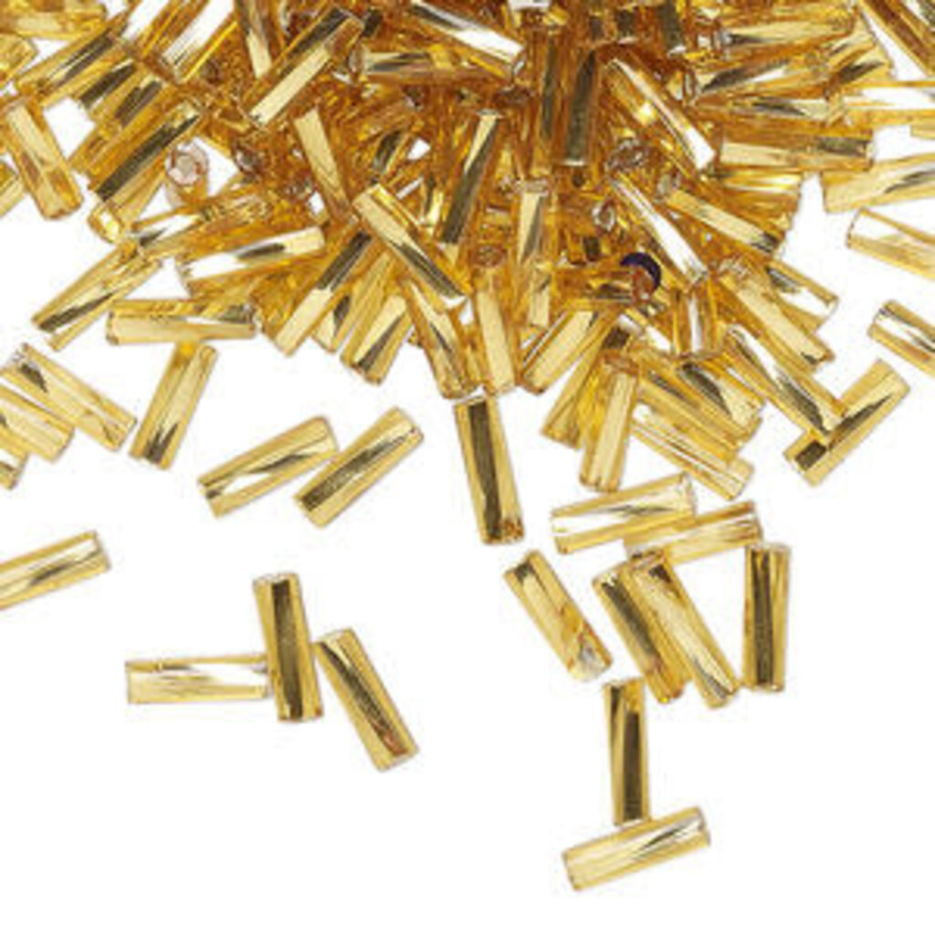Preciosa Czech Bugle Bead TD #3 Loose SL Topaz 50gm pkg.