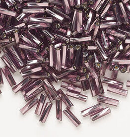 Preciosa Czech Bugle Bead TD #3 Loose SL Amethyst 50gm pkg.