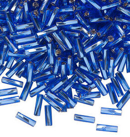 Preciosa Czech Bugle Bead TD #3 Loose SL Light Blue 50gm pkg.