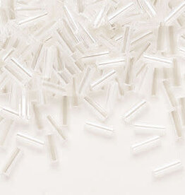 Preciosa Czech Bugle Bead #3 Loose TL Crystal Luster 50gm pkg.