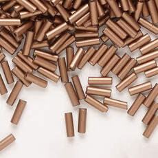 Preciosa Czech Bugle Bead #3 Loose SFT Gold Metallic 50gm pkg.