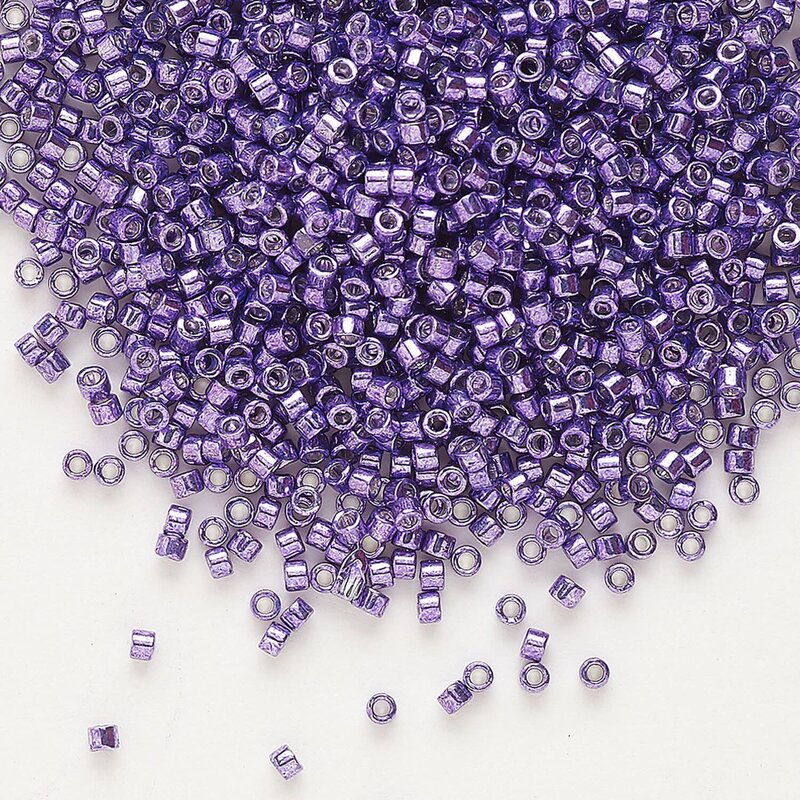 Miyuki Delica #11 OPQ Galvanized Dark Lilac DB0430V 7.5gms