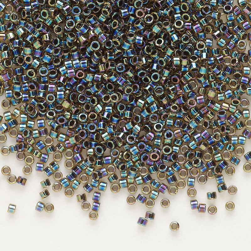 Miyuki Delica #11 TL Blue-lined RB Light Topaz DB0089V 7.5gms