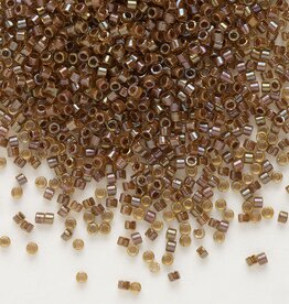 Miyuki Delica #11 TL Cinnamon-lined Luster Topaz DB0287V 7.5gms