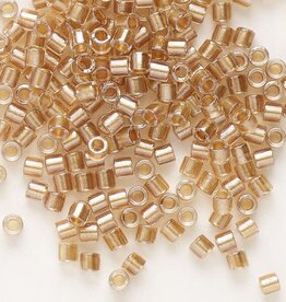 Miyuki Delica  #11 TL Honey Beige-Lined Luster Crystal Clear A1063SB 7.5gms