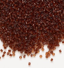 Miyuki Delica  #11 TP Dark Topaz-lined Rootbeer DB1392V 7.5gms