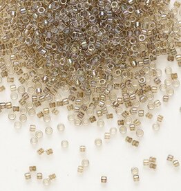 Miyuki Delica  #11 TL Taupe-lined Luster Crystal Clear DB0064V 7.5gms