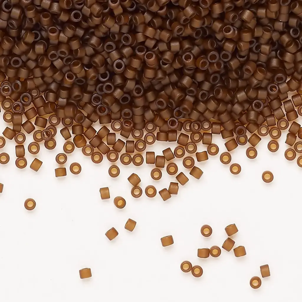 Miyuki Delica  #11 OPQ Matte Glazed Luster Brown DB2403V 7.5gms