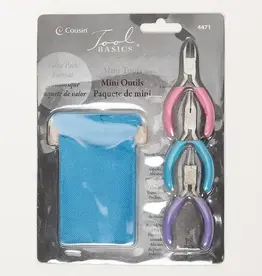 Multicolored Mixed Lengths w/ Bag 3-3 1/4"Plier Set