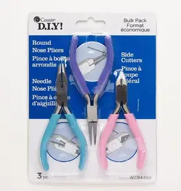 CousinDIY Assorted Pliers Silver Plated/Finished 3pcs.