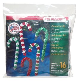 The Beadery Candy Canes Ornament Kit (Makes (16) 4-inch ornaments)