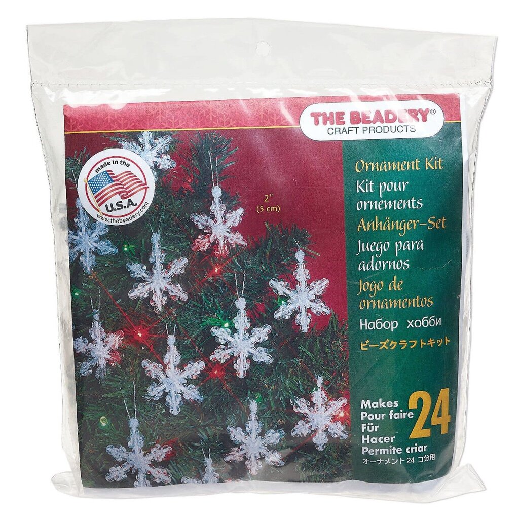 The Beadery Mini Snowflakes Ornament Kit (Makes (24) 2-inch ornaments)