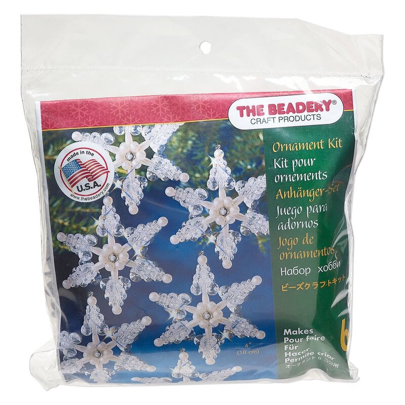 The Beadery Iceflakes Ornament Kit (Makes (6) 4-inch ornaments)