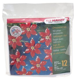 The Beadery Poinsettia Ornament Kit (Makes (12) 2.25-inch ornaments)