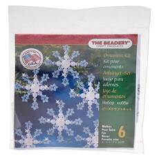 The Beadery Blue Snowflake Ornament Kit (Makes (6) 2.75-inch ornaments)