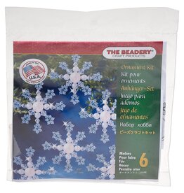 The Beadery Blue Snowflake Ornament Kit (Makes (6) 2.75-inch ornaments)