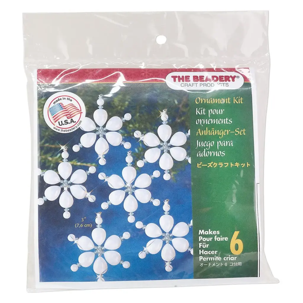 Snowflake Ornament Kit (Makes (6) 3-inch ornaments)