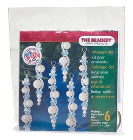 The Beadery Blue & Pearl Icicles Ornament Kit (Makes (6) 4-inch ornaments)