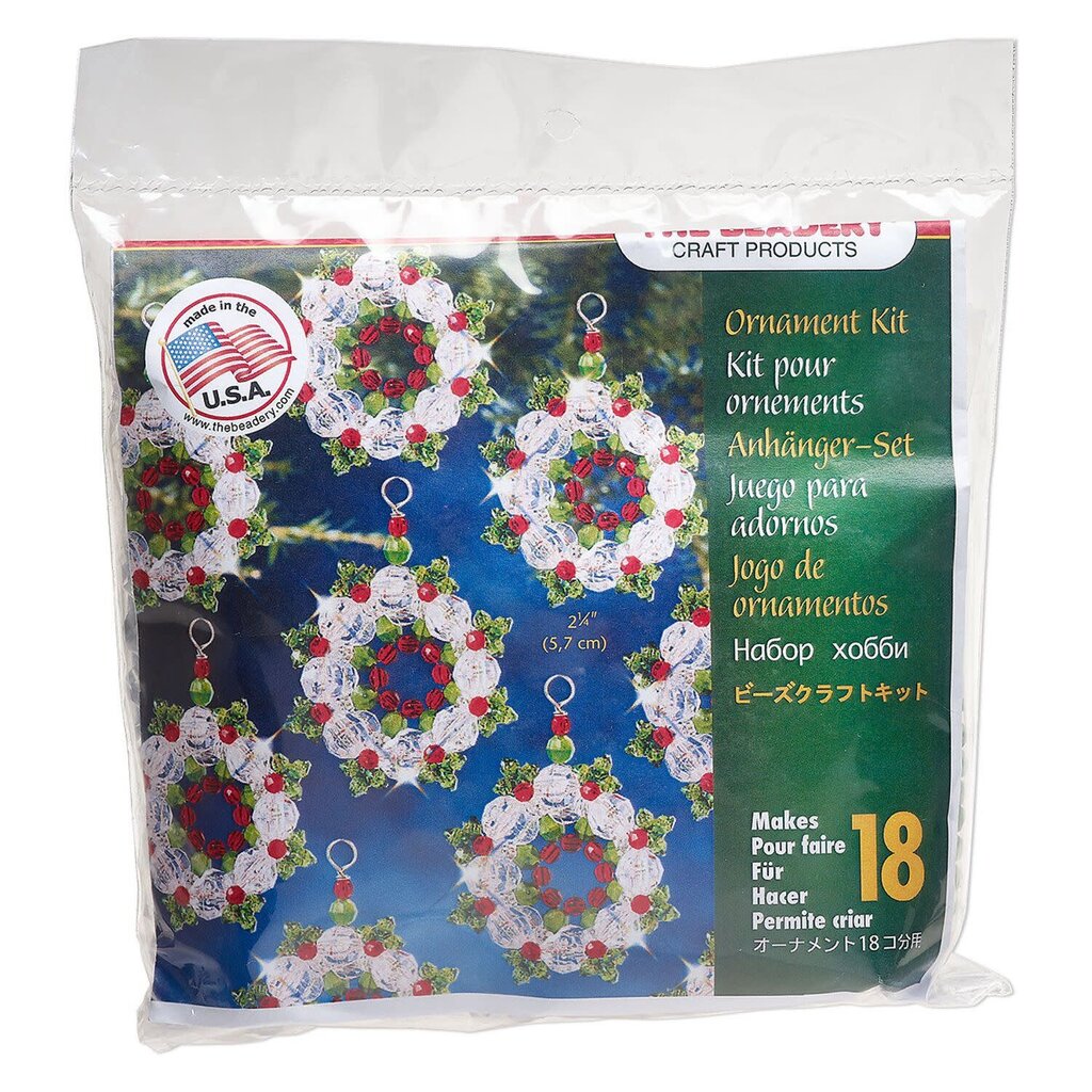 The Beadery Wreath Ornament Kit (Makes (18) 2.25-inch ornaments)