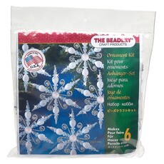 The Beadery Festive Snowflake Ornament Kit (Makes (6) 5-inch ornaments)